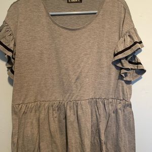 1x peplum style shirt